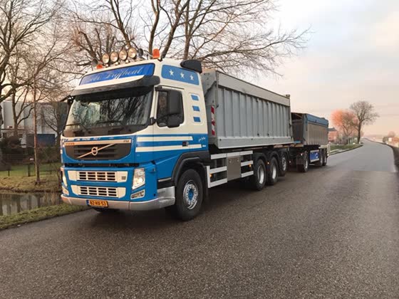 Kipperwagen van het wagenpark