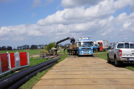 Transportwagen aan het werk